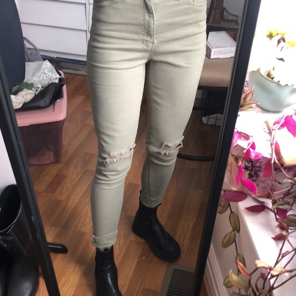 Army Green Skinnies - Picture 2 of 3